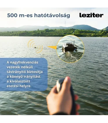 Etetőhajó X1 GPS+4G hátrakidobós fekete