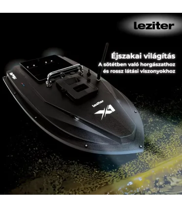 Etetőhajó X1 GPS+4G hátrakidobós fekete