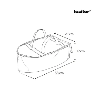 Etetőhajó táska C,X,Z,V modellekhez 58x28x19 cm fekete
