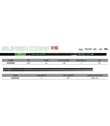 Maver Super Carp 5X 9m