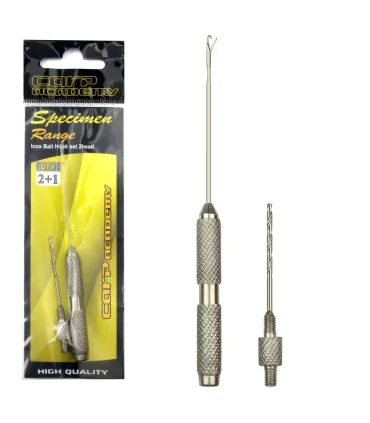 Carp Academy Csalifűzőtű inox 2 fejjel