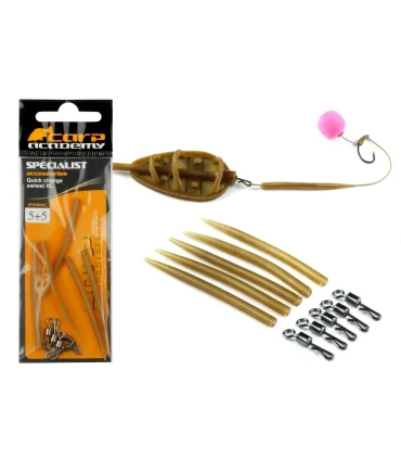 Carp Academy Gyorskapocs szilikoncsővel XL