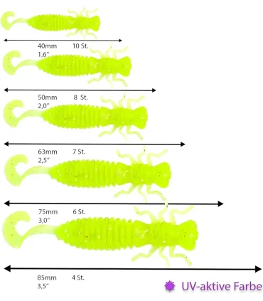 Fanatik Larva 1.6" 10db/csomag