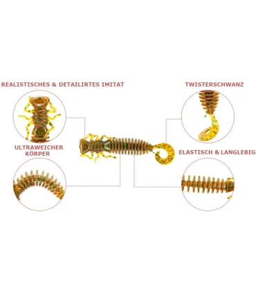 Fanatik Larva Lux 1.6" 10db/csomag